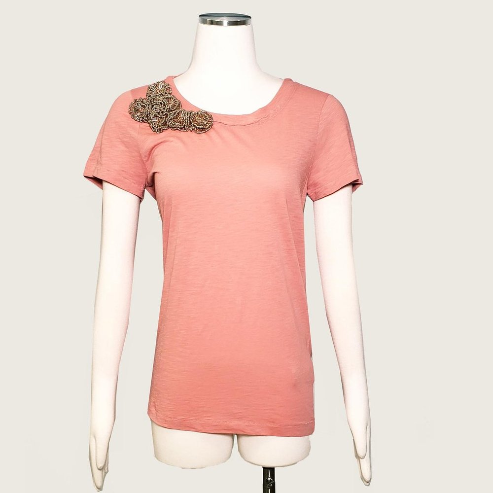 J.Crew Beaded Tee NWOT